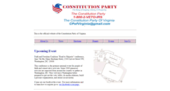 Desktop Screenshot of constitutionpartyva.com
